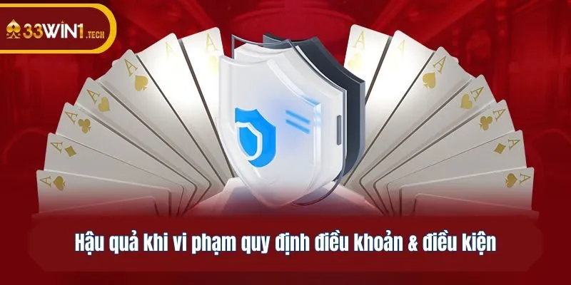 Hậu quả khi vi phạm quy định điều khoản & điều kiện